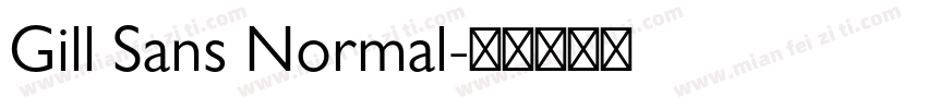 Gill Sans Normal字体转换